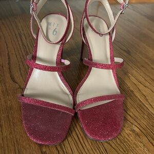 Mix No. 6 Pink Heels with Ankle Straps